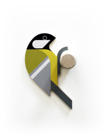 great tit wooden wall hook hinghang