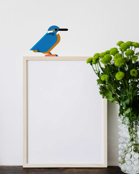 kingfisher wall decal repositionable